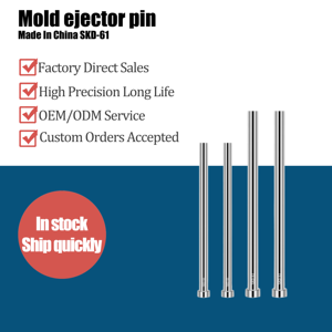 Độ cứng cao chịu mài mòn chính xác thép cứng <span class=keywords><strong>ejector</strong></span> <span class=keywords><strong>pins</strong></span> cho khuôn Ejection chết phụ kiện Push Rod thành phần - Product Image 1