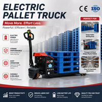 Neuer Elektro-Gabelstapler 1,5 Tonnen Kleiner Hydraulischer Palettenhubwagen mit Lithium-Ionen-Batterie und 3000-6000mm Hubhöhe