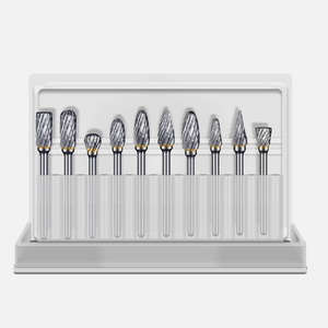 10 adet Tungsten karbür freze kesicisi döner matkap takım 2.35/3mm 1/8 ''Shank matkap uçları çift elmas Metal taşlama ağaç İşleme - Product Image 6