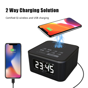 Youton xách tay mini đồng hồ báo thức đài phát thanh với cổng USB chất lượng cao bluetooths 5.0 Loa DC nhựa công nghệ tùy chỉnh <span class=keywords><strong>LCD</strong></span> - Product Image 4