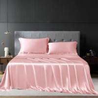 Vente en gros de draps en soie de mûrier 6A + 19mm TRAITEMENT DE LA PEAU Ensemble de literie en soie naturelle de luxe