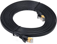 Factory Cat7 23AWG kabel Ethernet 40Gbps 2000Mhz, LAN kecepatan tinggi untuk Jaket PVC dalam ruangan/luar ruangan 100m/305m kabel Cat berpelindung