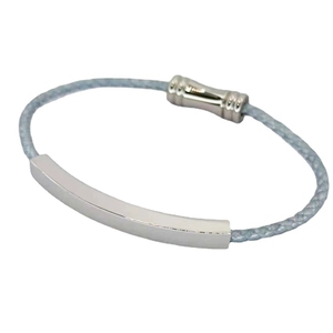 Pulsera de Cuerda Tejida de Acero Inoxidable de Alta Calidad, Personalizada, de Acero Titanio, Ajustable en Longitud, para Hombres y Mujeres - Product Image 2