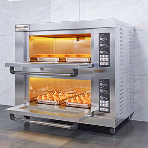 Horno de una sola capa de gran capacidad, panadería industrial comercial, horno eléctrico para hornear pan y <span class=keywords><strong>pizza</strong></span> - Product Image 6
