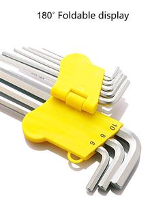 Juego <span class=keywords><strong>de</strong></span> destornilladores <span class=keywords><strong>de</strong></span> llave hexagonal <span class=keywords><strong>de</strong></span> punto <span class=keywords><strong>de</strong></span> bola <span class=keywords><strong>de</strong></span> brazo largo <span class=keywords><strong>de</strong></span> alta calidad, 9 Uds., tratamiento térmico general <span class=keywords><strong>de</strong></span> acero S2 <span class=keywords><strong>de</strong></span> alta resistencia - Product Image 4