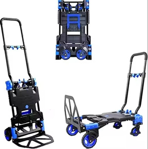 Chariot à main pliable à 4 roues, chariot à plateforme, chariot à main facile à transporter, chariot à roulettes personnalisable OEM pour le transport d'outils - Product Image 4