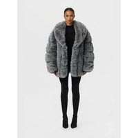 Veste en fausse fourrure de luxe pour femmes, grande taille, épaisse et chaude, pour l'automne et l'hiver