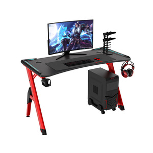 Altura ajustable Oficina en casa Rosa <span class=keywords><strong>Gamer</strong></span> Gaming Office Computer Table Rgb Light Gaming Table <span class=keywords><strong>Escritorio</strong></span> <span class=keywords><strong>para</strong></span> <span class=keywords><strong>niñas</strong></span> - Product Image 4