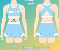 Nouveaux ensembles d'entraînement de cheerleading pour la saison - Tenues d'exercice imprimées en polyester et élasthanne pour cheerleading