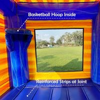 Château gonflable commercial de qualité professionnelle en PVC, livraison directe usine, installation facile, personnalisable, pour jeux et fêtes en extérieur