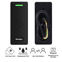 Lecteur de cartes RFID étanche Secukey pour extérieur, 13,56 MHz, clavier de contrôle d'accès Mifare, système d'entrée de porte, lecteur de cartes intelligentes cryptées