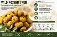 Formule Composée Antioxydante Naturelle à Base d'Enzymes de Rosa Roxburghii Fermentées Riches en Vitamine C pour le Soutien Immunitaire – Approvisionnement Direct Usine