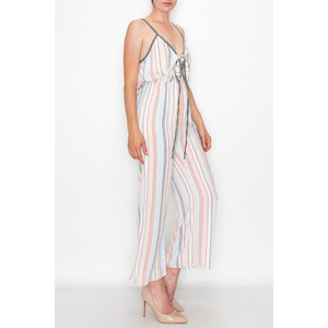 Tuta corta con laccio frontale - Arancione - Product Image 2