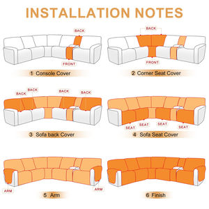 ปลอกหุ้มเก้าอี้เอนนอนสีกากีอ่อนทันสมัย ผ้ากำมะหยี่กันฝุ่น สำหรับสำนักงานและห้องนั่งเล่น ถอดซักได้ รุ่นขายดี - Product Image 4