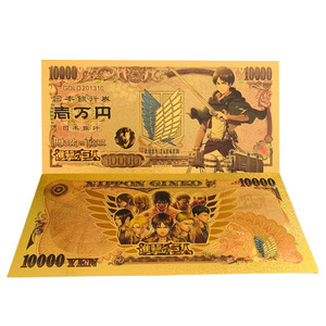 5 <span class=keywords><strong>billetes</strong></span> de 10.000 yenes de Bleach Anime, billete de manga japonés clásico con lámina dorada para colección de recuerdos infantiles, regalo - Product Image 6