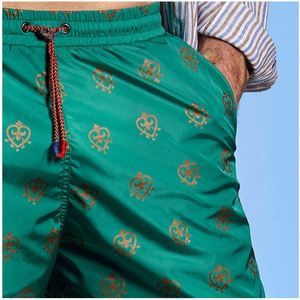 Shorts de Playa de Secado Rápido Personalizados al por Mayor, Traje de Baño con Cordón Ajustable, Estampado de Lujo, Trajes de Baño para Hombre - Product Image 2
