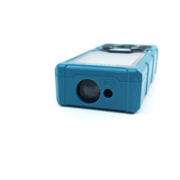 DEWEN Télémètre laser rouge haute précision 4-en-1 DIY, précision de 1,5 mm, écran LCD bleu, portée de 0,05 à 100 m, 10 000 mesures