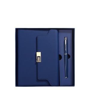 Buku catatan kulit PU dengan pena, kotak hadiah A5 Logo kustom dengan pena - Product Image 6