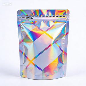 Bolsas de Embalaje de Grado Alimenticio con Cierre Hermético y Diseño Personalizado para Alimentos para Bebés, con Lámina Holográfica Brillante - Product Image 1