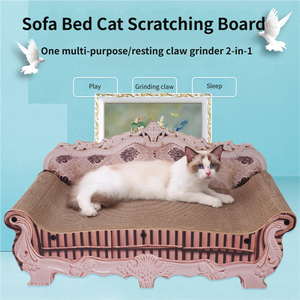 Ekstra Büyük Sevimli Tarz Kedi Tırmalama Tahtası Kanepe Şezlong Kedi Yatağı Oluklu Kağıt Tırmalamaya Dayanıklı Tüy Dökmez Kedi Oyuncağı - Product Image 1