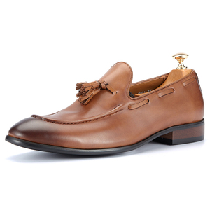 OEM Genuine Leather Breathable Waterproof Casual Walking Style Men's Loafers Custom <strong>Mocasines</strong> Manufacturers - Product Image 1