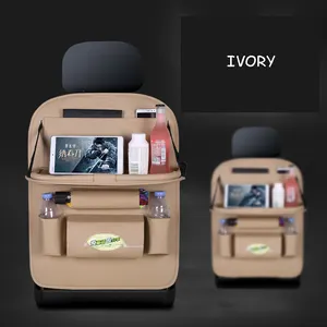 Araba arka koltuk düzenleyici otomobil arka koltuğu düzenleyici PU araba depolama organizatör katlanabilir Tablet tutucu depolama cep