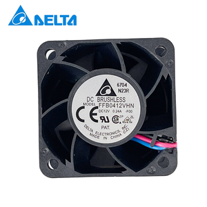 Ventilateur axial de refroidissement Delta FFB0412VHN-F00 12VDC 0.16A 1.92W 9500RPM pour armoire de commande, onduleur et UPS - Product Image 1