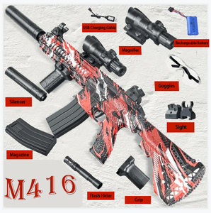 M416 Camuflaje Burbuja Pistola <span class=keywords><strong>de</strong></span> agua Pistola <span class=keywords><strong>de</strong></span> juguete con <span class=keywords><strong>gel</strong></span> y revista - Product Image 2