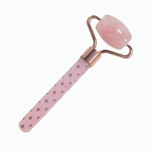 Rodillo Facial de Cuarzo Rosa 100% Natural con Mango de Resina - Product Image 4