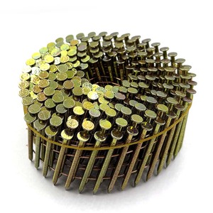 Graus Bobina de Clavos para Soporte de Madera Galvanizados Amarillos Sumergidos en Pintura Anel Grao Clavos Venta Directa de Fábrica - Product Image 4