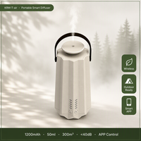 Diffuseur WiFi Portable Sans Fil 50ml 50m Extérieur Camping 300m² Voiture Plastique Application Minuteur 5 Niveaux Rechargeable Maison Voyage OEM