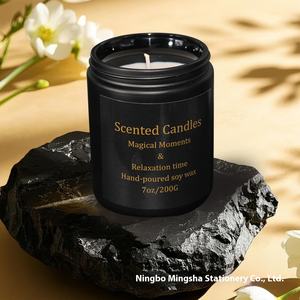 Bougie d'aromathérapie à la cire <span class=keywords><strong>de</strong></span> soja naturelle Healing Night Parfum durable sans fumée noire pour la relaxation dans la chambre <span class=keywords><strong>de</strong></span> Noël - Product Image 1