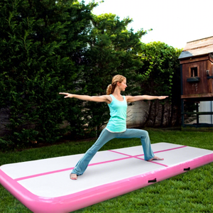 Colchoneta inflable de gimnasia de calidad comercial para entrenamiento en gimnasio, tipo airtrack. - Product Image 1