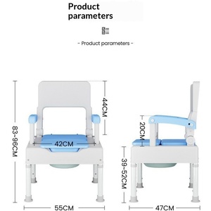 Smart Outline Non-slip Height Adjustable Lightweight <b>Shower</b> <b>Chair</b> - Product Image 1