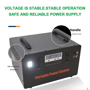 สถานีไฟฟ้าพกพา 3000W 4500Wh พร้อมคลื่นไซน์บริสุทธิ์, จ่ายไฟ AC 220V สำหรับรถบ้าน/แคมป์ปิ้ง/สำรองไฟบ้าน, แบตเตอรี่ LiFePO4 - Product Image 1
