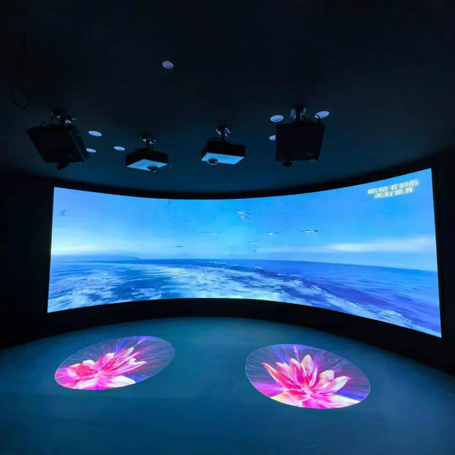 100 Inch 16:9 Curved Fixed Frame Screen Surround Visual Experience Smooth Tension Fabric Living Room Movie Projector Screens