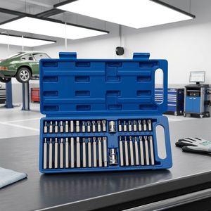 Kit de clés à poignée en T CRV gain de place, 40 pièces, en acier antirouille, outils de quincaillerie pour la maison, le garage, le bricolage et coffre à outils en acier verrouillable - Product Image 3