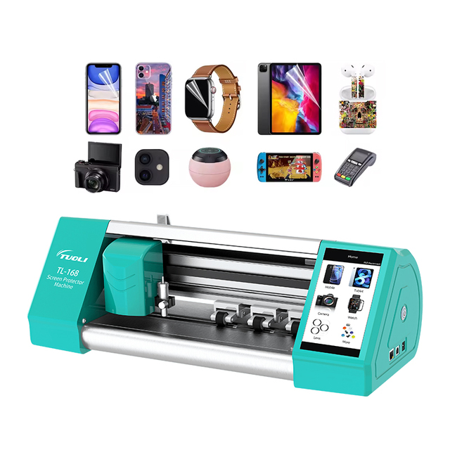 Factory Customized Fully Automatic Mobile Phone Screen Protector Cutting Tpu Hydrogel Film Back Skin Sticker Cut Plotter Machine