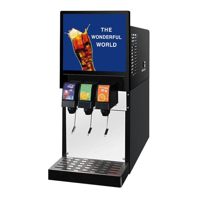 Cold Store Post Mix Co2 Drink Soda Fountains Dispenser Machine 3 in 1 Juice Dispenser Beverage Dispenser