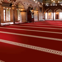 Tapis de prière de mosquée tressé, lavable, mur à mur, en pure laine neuve, antidérapant, taille personnalisable, doux et confortable pour usage domestique et commercial
