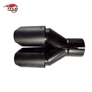 Punta de <span class=keywords><strong>escape</strong></span> de fibra de carbono universal para silenciador <span class=keywords><strong>Akrapovic</strong></span> | Doble <span class=keywords><strong>Salida</strong></span> de acero inoxidable negro MATE | Varios tamaños disponibles - Product Image 6