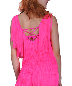 Chuyên Nghiệp Khiêu Vũ Latin Ăn Mặc Cạnh Tranh Salsa Hiệu Suất Váy Set, Sáng Bóng Căng Vải - Product Image 4