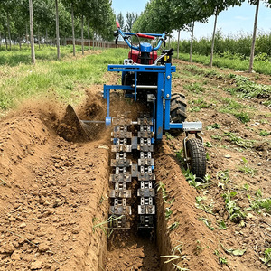 Mini-trancheuse à chaîne pour la pose de câbles de pipelines, la plantation agricole, l'irrigation et les fossés de drainage - Product Image 3