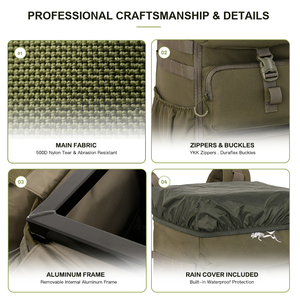 <span class=keywords><strong>Mochila</strong></span> <span class=keywords><strong>de</strong></span> Caza GAF 500D <span class=keywords><strong>de</strong></span> Nailon <span class=keywords><strong>de</strong></span> 25L, Impermeable, con Asiento Integrado, para Entrenamiento al Aire Libre - Product Image 3