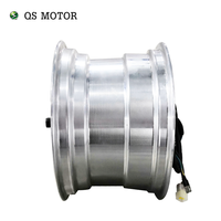 SiAECOSYS QSMOTOR 12X7.5 Inci 3000W 72V 100kph Hub Motor dengan Pengontrol EM150-2 dan Kit untuk E-scooter