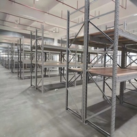 Capacité de charge : 1500 kg, rayonnage industriel à double niveau, équipement de stockage pour entrepôt, rayonnage à palettes robuste