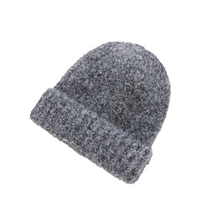 Solid Color Knitted Beanie Warm Wool Hat Unisex Winter Foldable 56-58cm Headband - Product Image 5