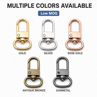 Kait Putar Baja Tempa Premium Heavy Duty dengan Cincin D 25mm, Tali Anjing Kecil yang Tahan Lama dan Aman, Peralatan Latihan Taktis