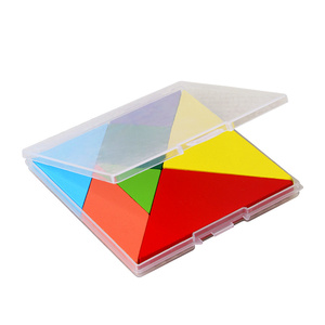 Montessori Children Shape Sorter Wooden <strong>Tangram</strong> Games Geometry Building Block Sets Educational <strong>Learning</strong> Toys for Kids Boys Girls - Product Image 1