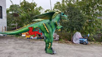 Costume interactif de dragon de mouche animatronique réaliste de haute qualité